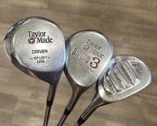 Vintage Taylormade 1,3,5 Wood Tour Cleek Pittsburgh Caqui Dourado Plus R400 destro comprar usado Vintage Taylormade 1,3,5 Wood Tour Cleek Pittsburgh Caqui Dourado Plus R400 destro comprar usado  Enviando para Brazil