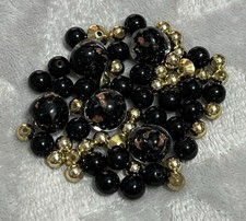 Beads gold black for sale  ASHFORD