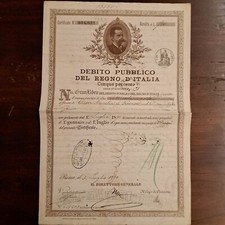 Titolo antico debito usato  Trieste