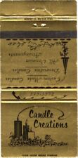 Candle Creations, Velas Decorativas Personalizadas Vintage Matchbook Capa comprar usado  Enviando para Brazil