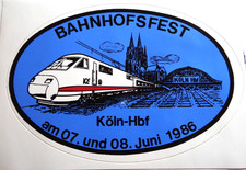Werbe aufkleber bahnhofsfest gebraucht kaufen  Köln