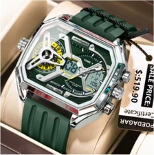 Montre multifonction verte d'occasion  Expédié en Belgium