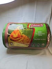 Antigo Saco de Dormir Coleman 20F Super King Tamanho 39"X81" Rolo de Cama Xadrez Lona de Flanela comprar usado  Enviando para Brazil