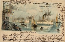 Litho kaiserliche yacht gebraucht kaufen  Berlin