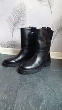 Black vegan leather for sale  GLOUCESTER