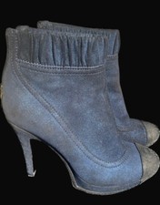 Bottines chanel cuir d'occasion  Saint-Tropez