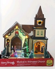 Igreja de Natal com bateria acende campainha campainha operada por bateria todo o trabalho comprar usado  Enviando para Brazil