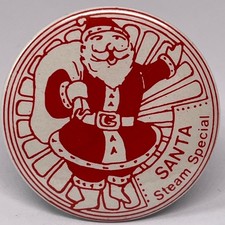 Broche de lapela especial a vapor Papai Noel trem gruta ferroviária presente de Natal Reino Unido comprar usado Broche de lapela especial a vapor Papai Noel trem gruta ferroviária presente de Natal Reino Unido comprar usado  Enviando para Brazil