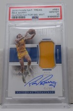 Camiseta 2018 Panini National Treasures Rick Barry Clutch Factor PSA 10, usado comprar usado  Enviando para Brazil
