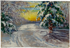 Snowy road pine for sale  Westfield