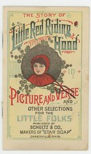 Star Soap The Story Of Little Red Riding Hood 1880's 14 páginas livreto de cartões comerciais comprar usado  Enviando para Brazil