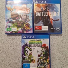 Usado, 3 x jogos de PS4 Little Big Planet 3, Battlefield 1, Garden Warfare. comprar usado  Enviando para Brazil
