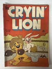 The Cryin' Lion #1 1944 William H Wise Golden Ate quadrinhos 1ª feira de impressão, usado comprar usado  Enviando para Brazil