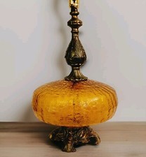 Vintage amber crackle for sale  Welches