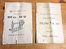 Antiga máquina de costura Singer nº. Lote de 27 folhetos de instruções manuais de acessórios comprar usado  Enviando para Brazil