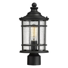 Luminária de poste de lâmpada - Luminária de poste externa moderna com vidro semeado 12,5 polegadas, comprar usado  Enviando para Brazil