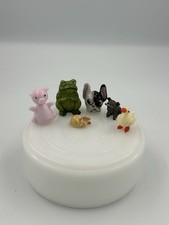 Usado, 6 mini animais, estatuetas, porcos, sapo rato, pato e cachorro comprar usado  Enviando para Brazil