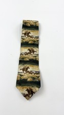 Gravata Roper Masculina Western Cowboy Rodeio Cavalo Todo Seda Tecido Importado Marrom Verde comprar usado  Enviando para Brazil