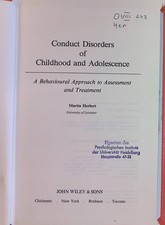 Conduct disorders childhood gebraucht kaufen  Koblenz