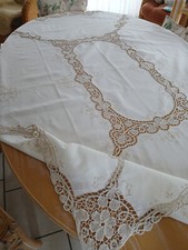 Tischdecke handarbeit makramee gebraucht kaufen  Lähden