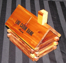 Log cabin bank for sale  Vienna