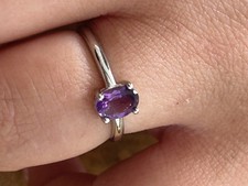 Bague améthyste acier d'occasion  Chalon-sur-Saône