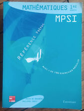 Mathématiques année mpsi d'occasion  Paris XIV