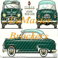 Simca aronde poster d'occasion Simca aronde poster d'occasion  Vincey