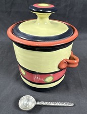 ✨Jarro de cerâmica feito à mão com tampa Sugar Jam “Fired Up Tribal” arte cerâmica✨, usado comprar usado  Enviando para Brazil