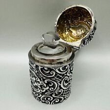 Frasco de perfume antigo vitoriano perfume prata maciça - Henry Matthews 1876 comprar usado  Enviando para Brazil