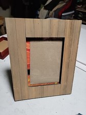 Quadro Hobby Lobby falso bambu MDF 11X9" comporta foto 5X7" comprar usado  Enviando para Brazil