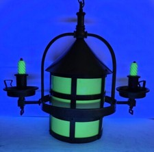Lâmpada suspensa vintage estilo missão artes e ofícios gás convertido UV reativa sem marca  comprar usado  Enviando para Brazil
