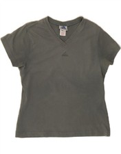 Camiseta Adidas Feminina Reino Unido 14 Algodão Cinza Médio AL09 comprar usado Camiseta Adidas Feminina Reino Unido 14 Algodão Cinza Médio AL09 comprar usado  Enviando para Brazil