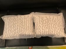 Cushions white silk for sale  LONDON
