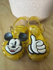 Mini sandálias amarelas Melissa infantil tamanho 7 EUA Minnie Mouse geléia Disney comprar usado  Enviando para Brazil