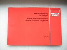 Alte betriebsanleitung deutz gebraucht kaufen  Leutershausen