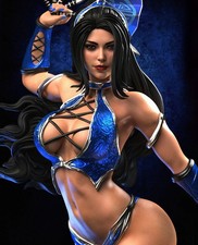Kitana - Mortal Kombat 25cm boneco/estátua, impresso em 3D, pintado, feito à mão, usado comprar usado  Enviando para Brazil