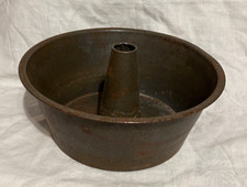 Antigo Metal 10" Tubo Redondo Bundt/Comida de Anjo Assadeira - Decoração Rústica de Fazenda comprar usado  Enviando para Brazil