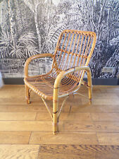 Fauteuil rotin vintage d'occasion  Champigneulles