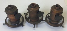 3 soquetes de luz antigos de cobre 1892 para lâmpada Thomson Houston Edison adaptar comprar usado  Enviando para Brazil