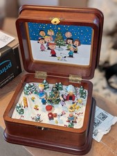 Caixa de música de Natal Danbury Mint The Peanuts Charlie Brown Snoopy Herald Angel comprar usado  Enviando para Brazil