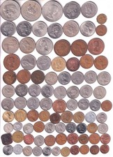 90 MOEDAS DA COMUNIDADE BRITÂNICA, INC PRATA. MUITOS PAÍSES T9, usado comprar usado  Enviando para Brazil