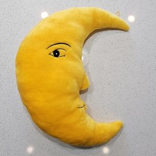 Usado, Travesseiro de pelúcia Salamander Graphix vintage 1990 lua celestial crescente ouro amarelo comprar usado  Enviando para Brazil