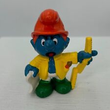 Estatueta Smurfs 20229 Vintage Master Builder Smurf Handy Construction Architect Peyo comprar usado  Enviando para Brazil