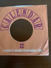 Calendar record sleeve for sale  GREAT YARMOUTH