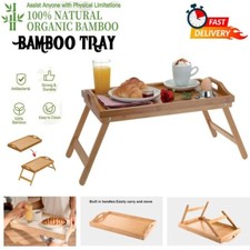 Bamboo wooden tray for sale  LUTON