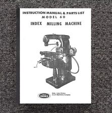 MANUAL DE PEÇAS SERVE PARA FRESADORA VERTICAL WELLS INDEX MODELO 60 8036 comprar usado  Enviando para Brazil