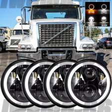 Farol projetor LED 4 peças para Volvo VHD 2001-2019 5-3/4" 5,75" polegadas comprar usado  Enviando para Brazil