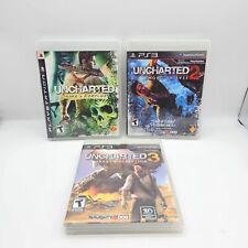 Lote Uncharted 1 2 3 Trilogy Bundle Sony PlayStation 3 PS3 TESTADO comprar usado  Enviando para Brazil
