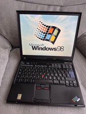 💻 IBM ThinkPad T42 • Pentium M 1,7 GHz • Windows 98 SE • Oczyszczony i serwisowany na sprzedaż 💻 IBM ThinkPad T42 • Pentium M 1,7 GHz • Windows 98 SE • Oczyszczony i serwisowany na sprzedaż  Wysyłka do Poland